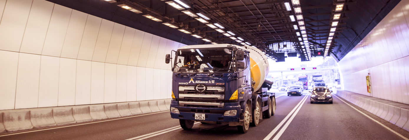 Alliance truck in tunnel